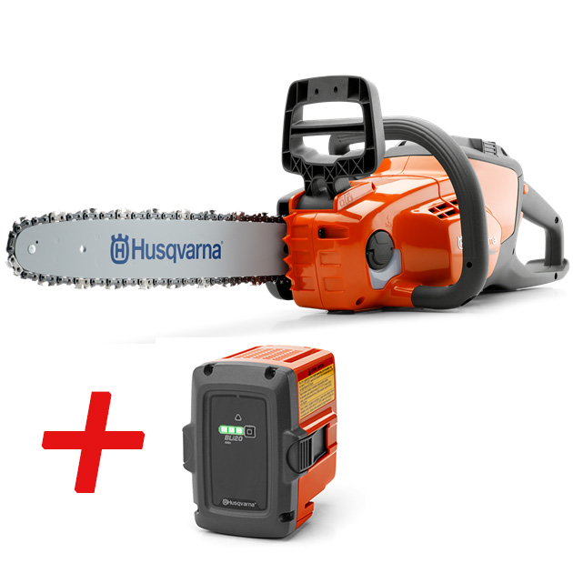 Batteria motosega HUSQVARNA 120i-12 KIT (BLi20 Batteria e Caricabatteria QC80)